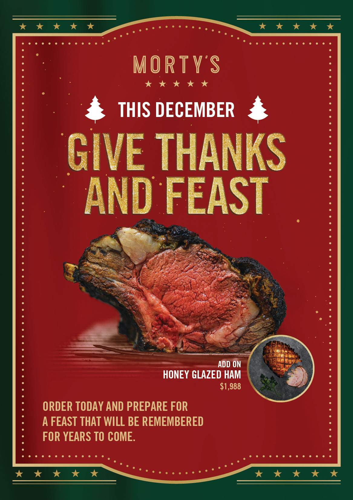 Morty's Prime Rib 'Give Thanks and Feast'
